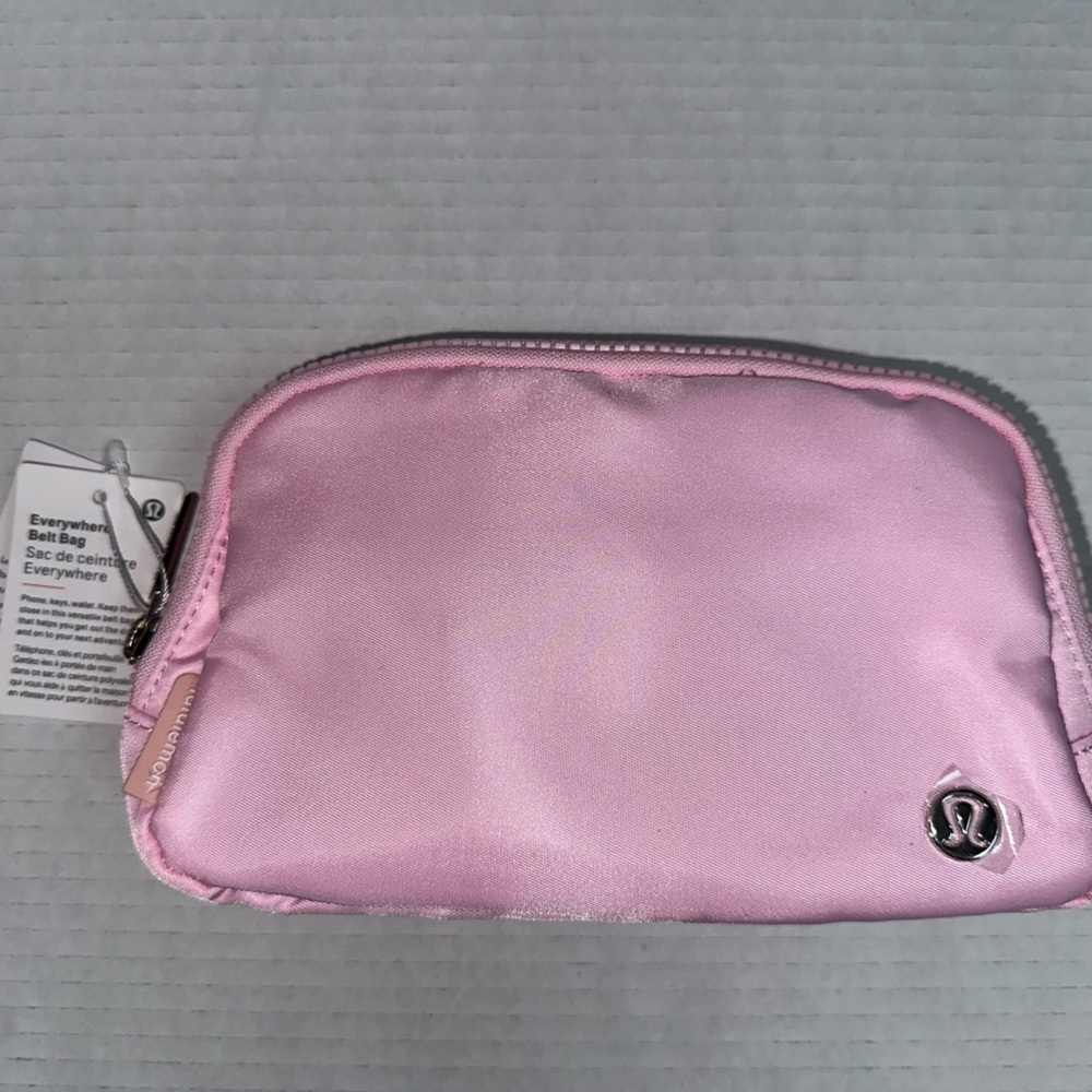 lululemon athletica Pink Satin Belt Bag